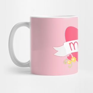 Mum Love Heart & Scroll Mug